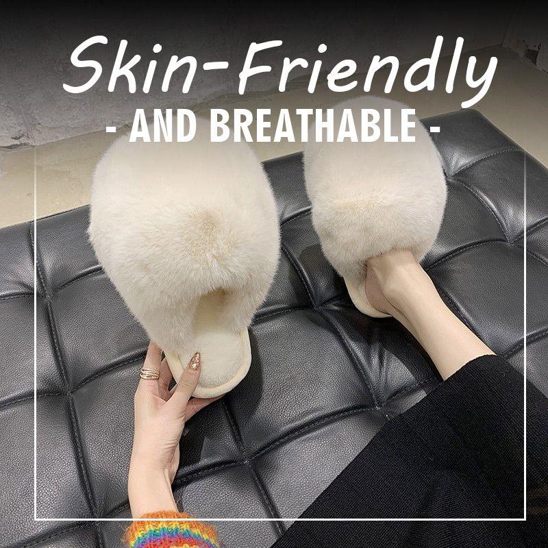 Women\'s Plush Ball Warm Slippers 