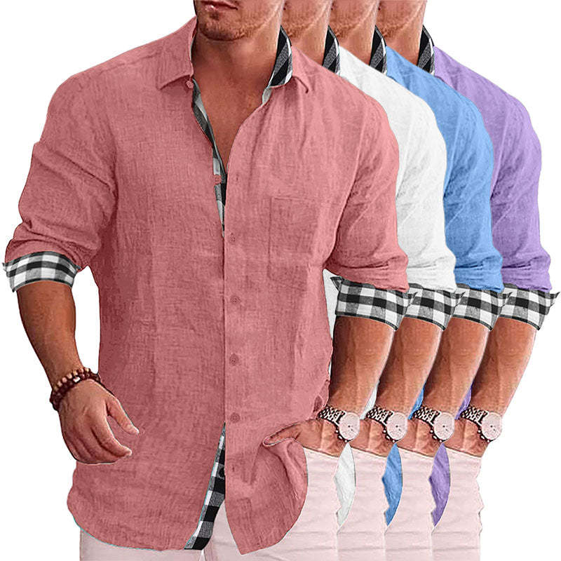 2022 Summer Gentleman Paneled Casual Buttons Pocket Blouse
