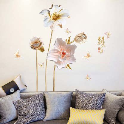 Flower Wall Sticker Wallpaper