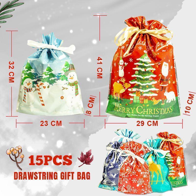 Christmas Drawstring Gift Bag