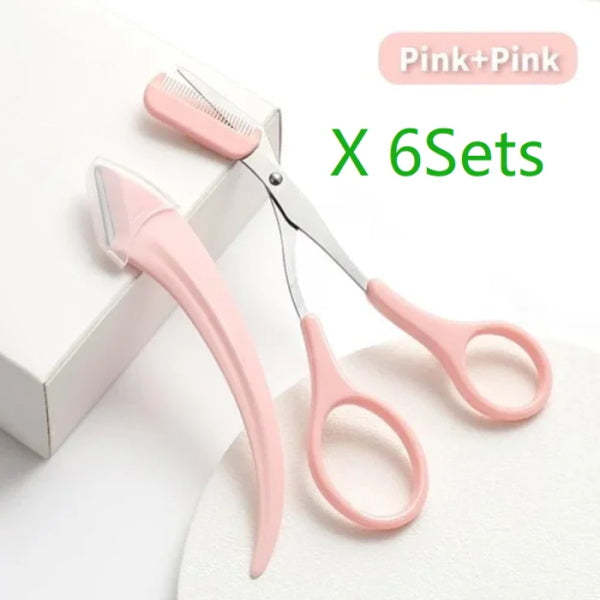 Pousbo® Eyebrow Scissors With Comb