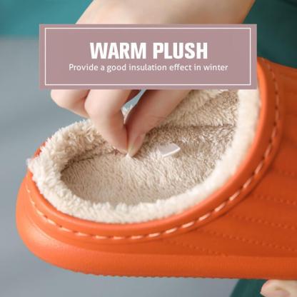 Thick-soled Non-slip Waterproof Fluffy Slippers