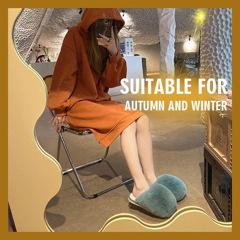 Women\'s Plush Ball Warm Slippers 