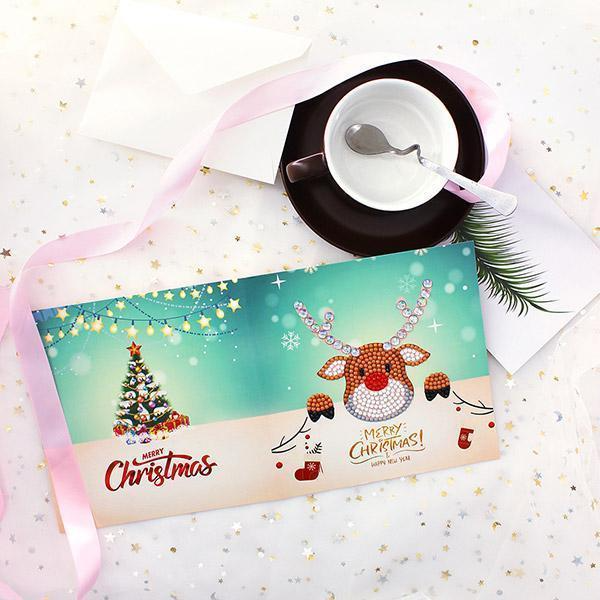 Christmas Card Diamond Picture ( 1 Set )