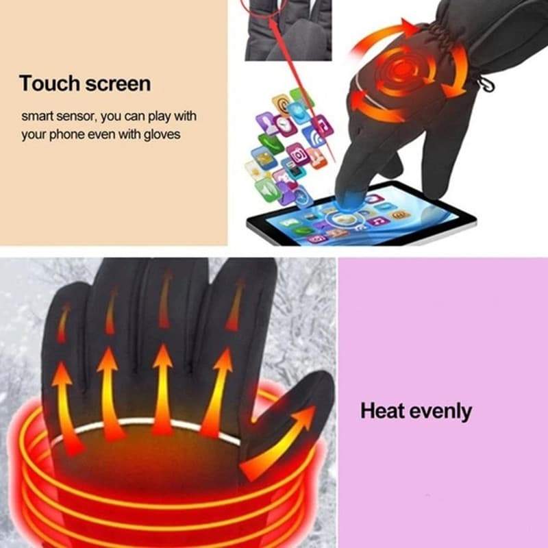 Electric Battery Heating Gloves Adjustable Temperature