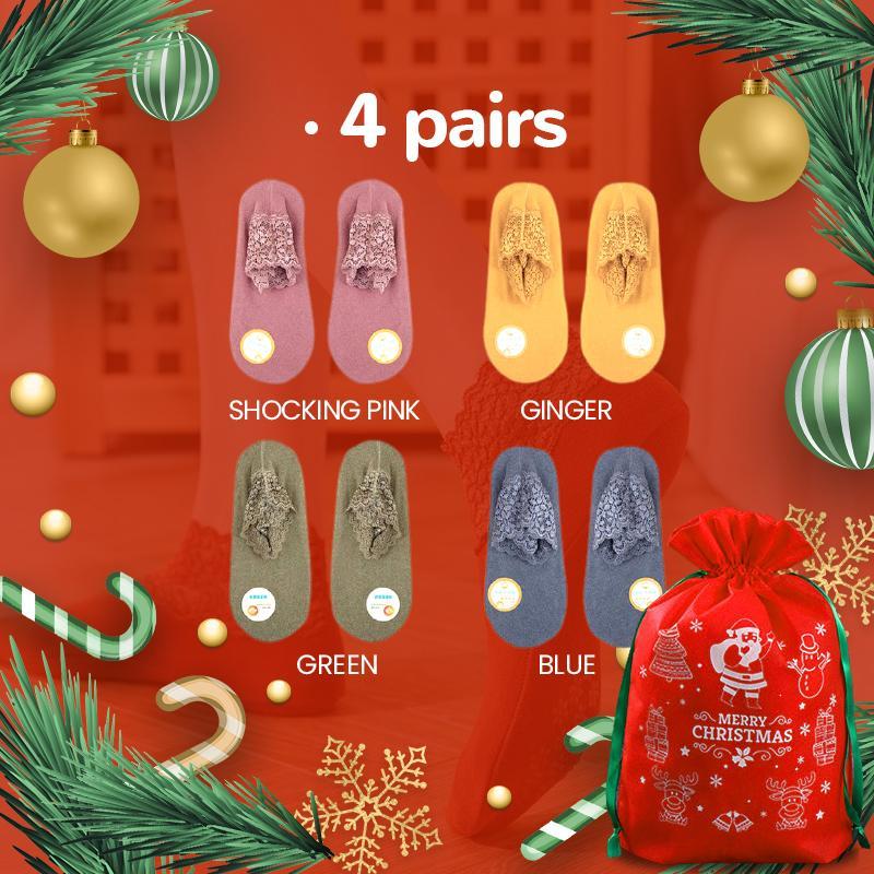 (Christmas Sale) New Fashion Lace Warmer Socks