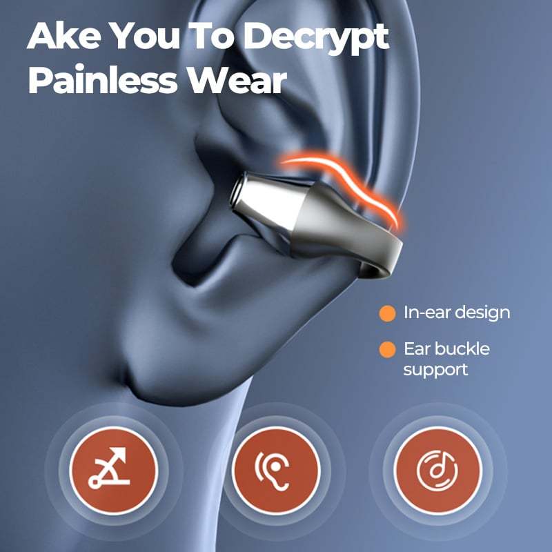 Wireless Ear Clip Bone Conduction Headphones🔥