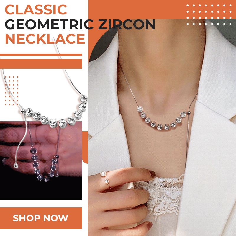 Classic Geometric Zircon Necklace