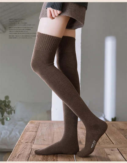 Warm Thigh High Socks Long Stockings