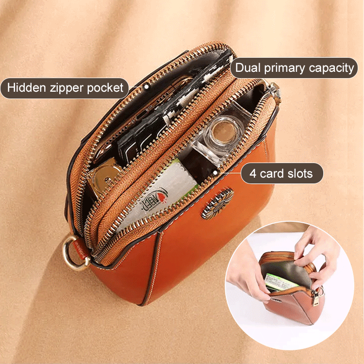 French Versatile Shell Crossbody Bag