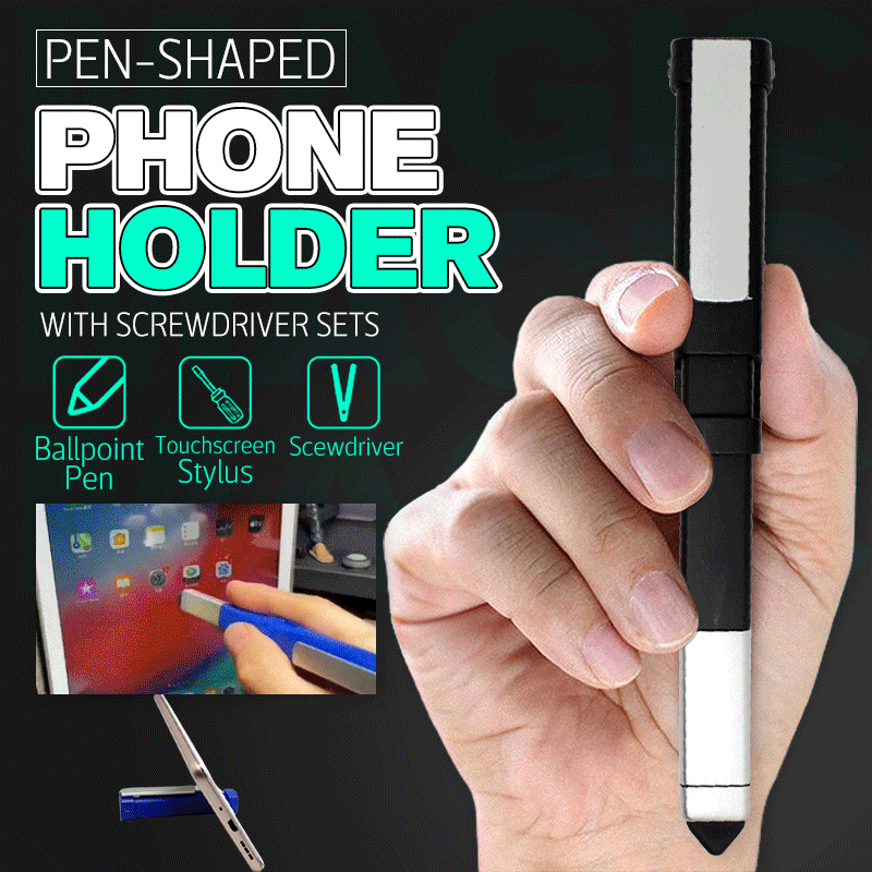 🔥Hot Sale?Pen-shaped Phone Holder with Screwdriver Sets（50%OFF）