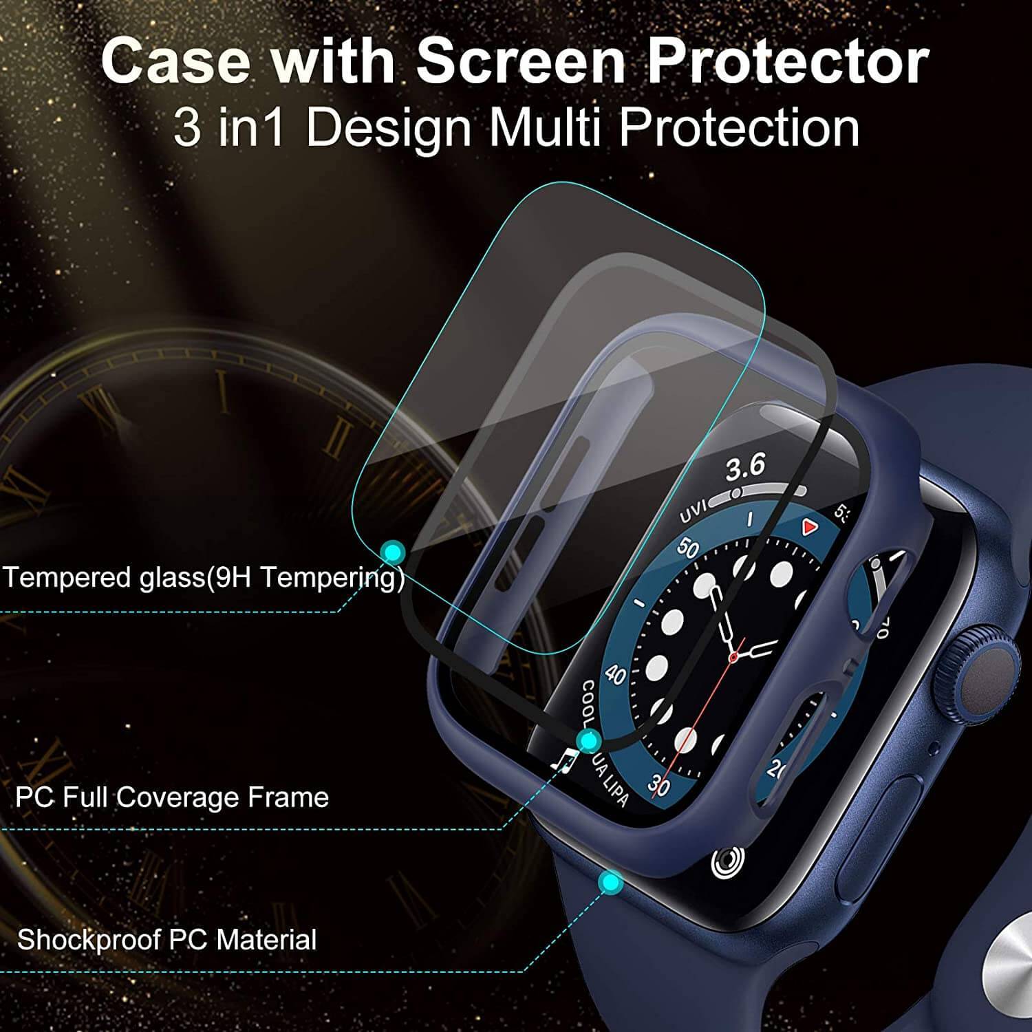 Protective Case for Apple Watch--The seventh generation has been updat ...