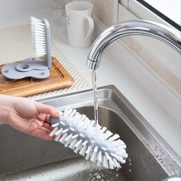 Wall-mounted Glass Cleaning Brush