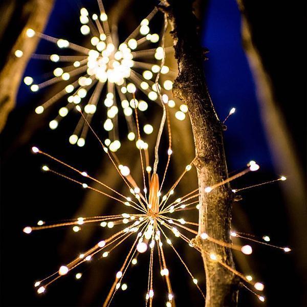 Led Solar Fireworks Light String （60PCS）