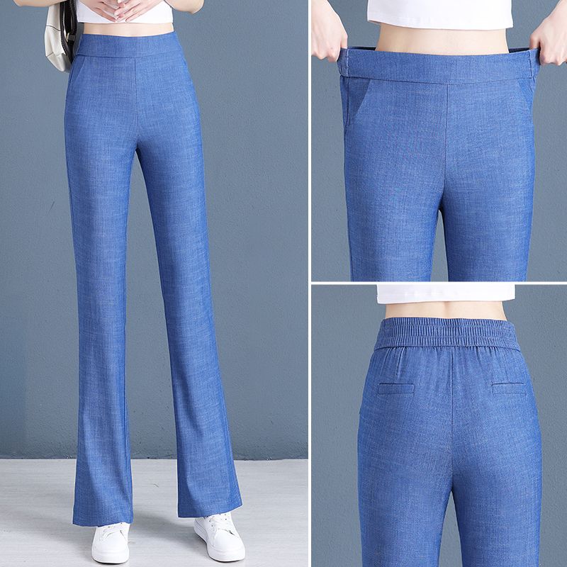 thin black pants