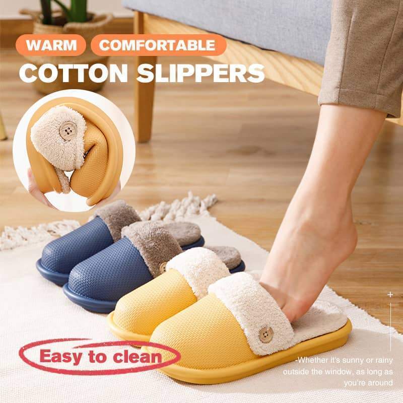 Removable Warm Comfortable Cotton Slippers