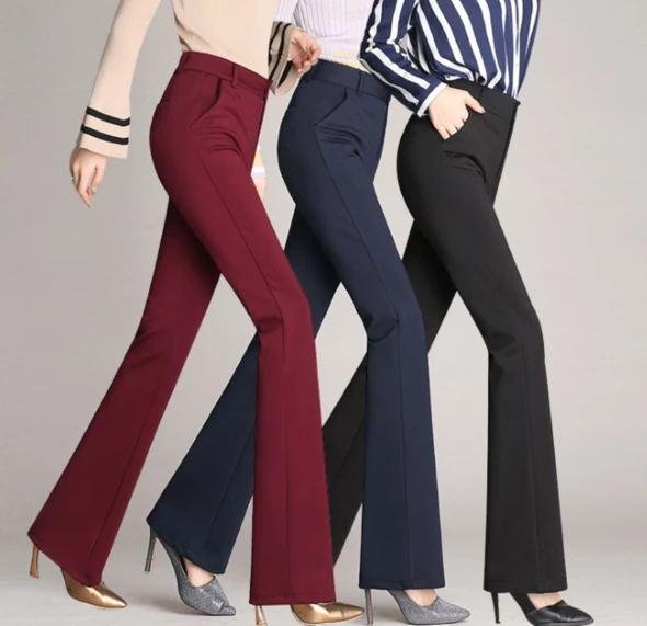 2022 New Arrival Super Stretch Soft Straight Flare Pants