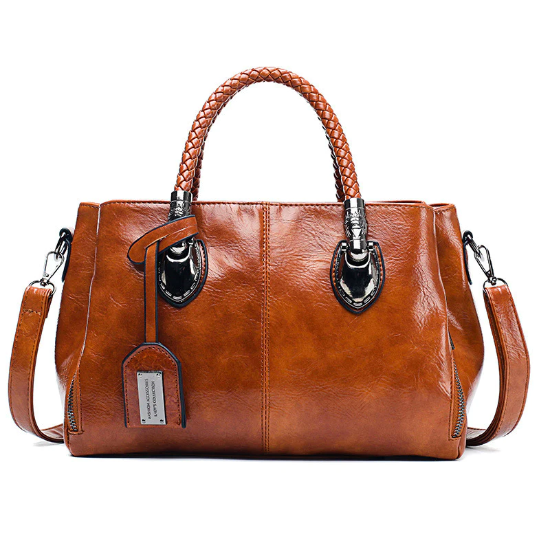 Women's Leather Boston Bag
