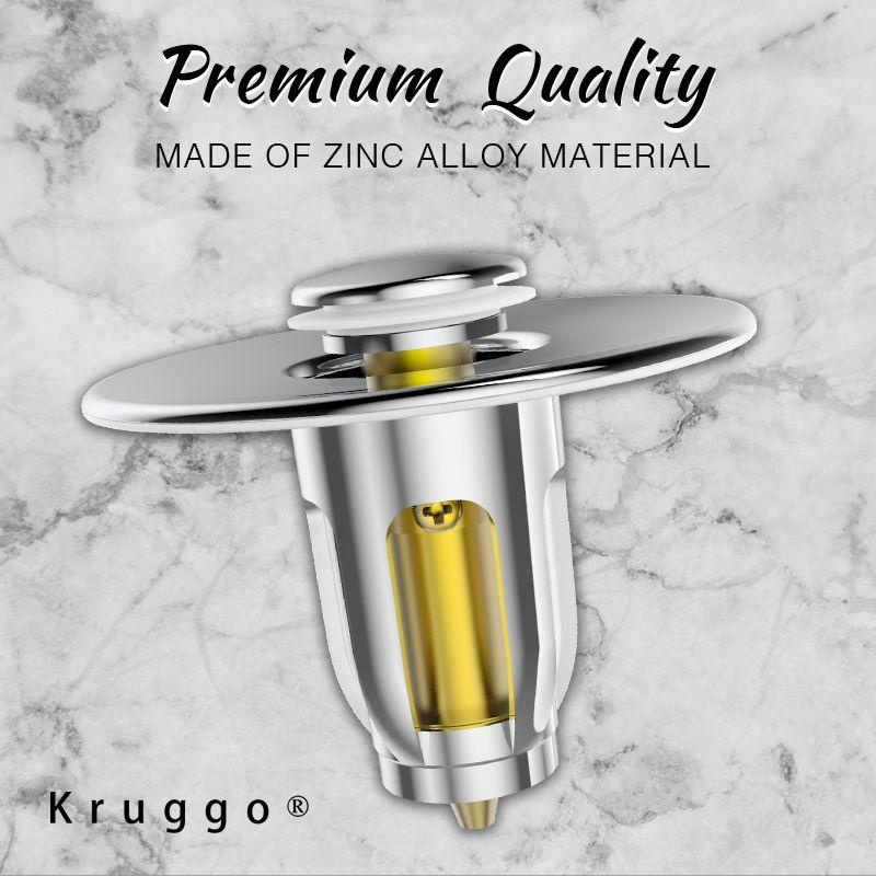 Kruggo® Pop Up Bathroom Sink Stopper