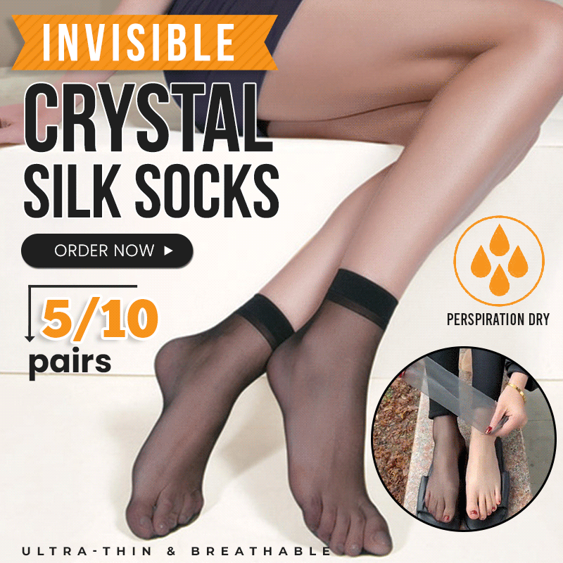 Invisible Crystal Silk Socks