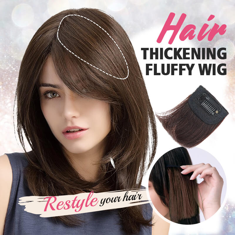 Hair thickening fluffy wig