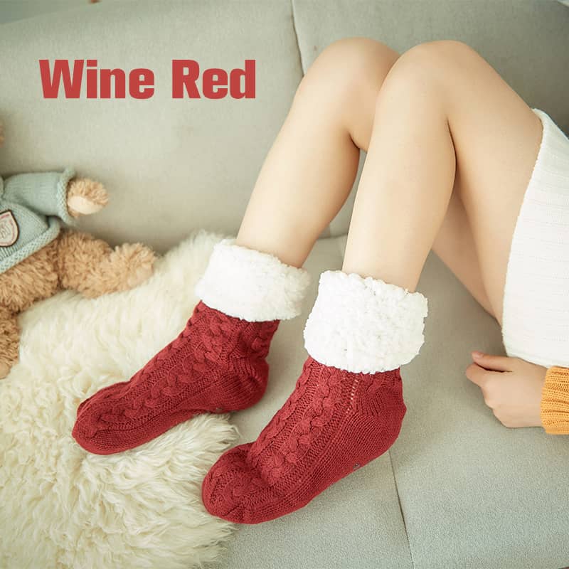 Autumnwinter Plus Velvet Warm Nonslip Socks