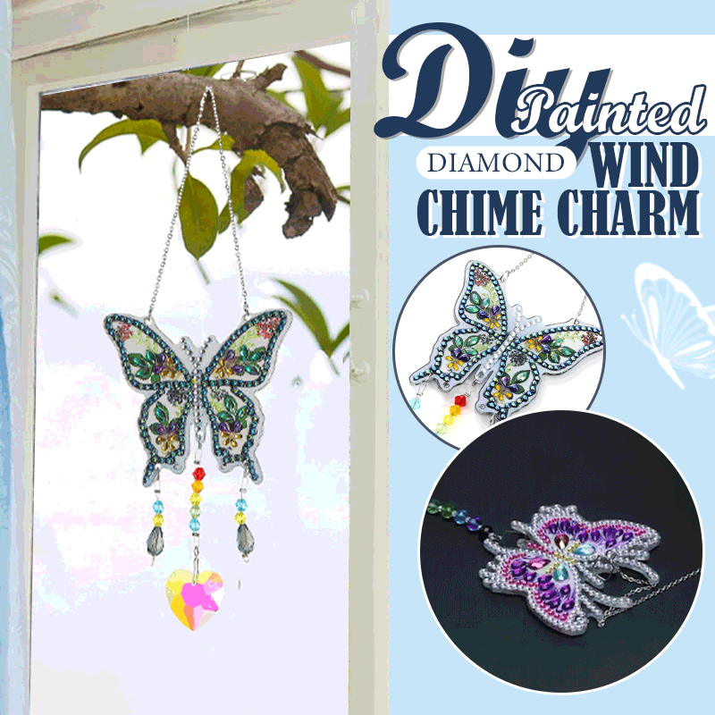 Diamond DIY Painted Wind Chime Charm