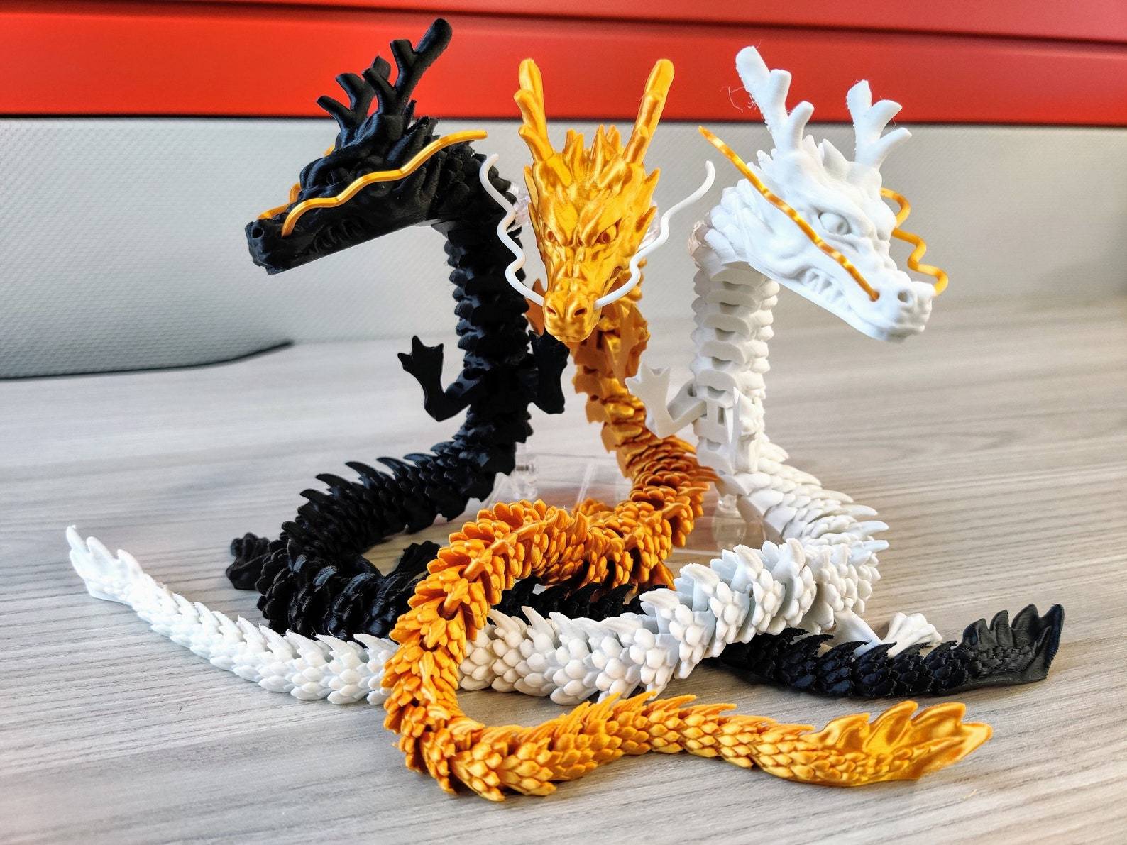 3D Printed Articulated Dragon Areyner