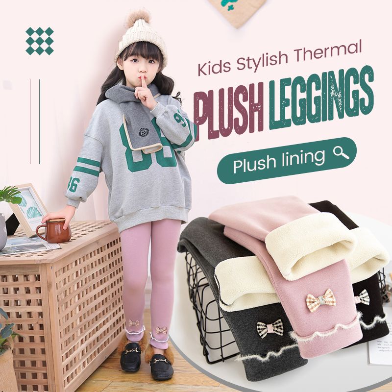 Kids Stylish Thermal Plush Leggings