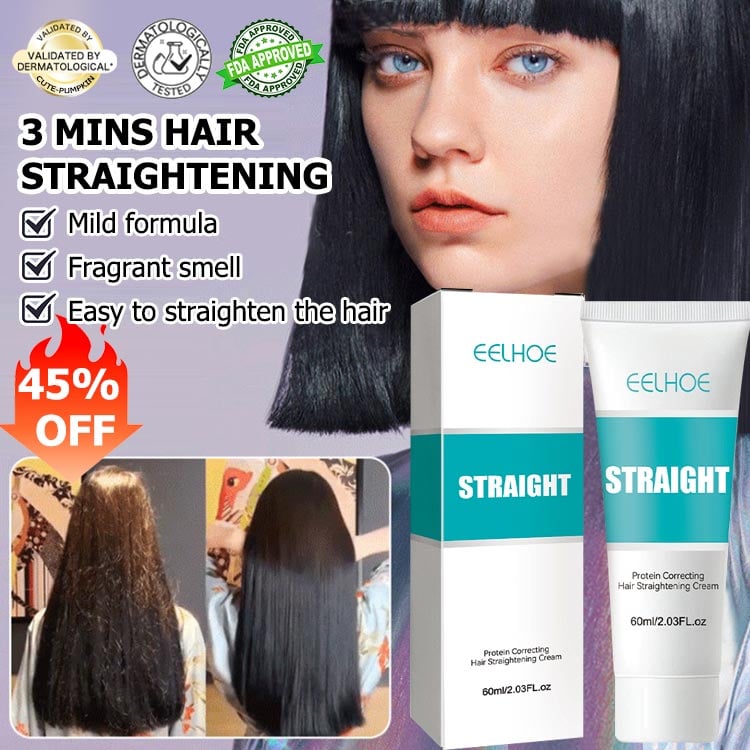 New Year Promo-Keratin Treatment Hair Straightening Cream-The same style as Miss World Beauty-Keratin repair technology-3 minutes miracle hair care-one effect lasts for 6 months