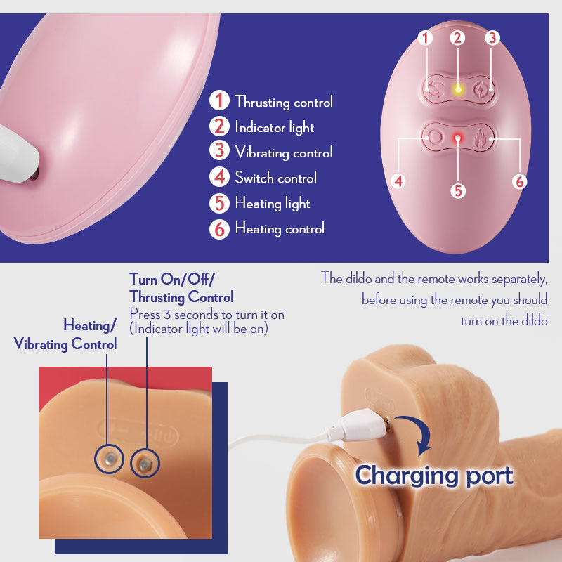 3 Functions Multiple Combination Lifelike Dildo