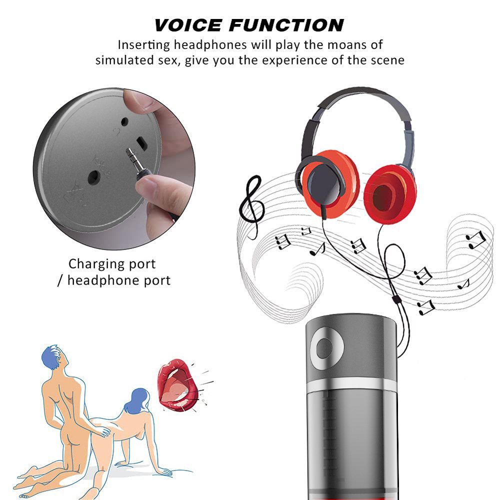 2 In 1 Vibration Rotating Suction Modes Mens Auto Masturbator