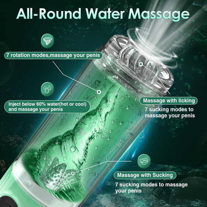 2 in 1 Penis Pump Enlargement Training Male Masturbator