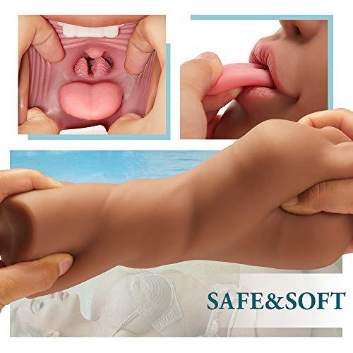 6.3" Tanned Mouth Blowjob Masturbator Stroker