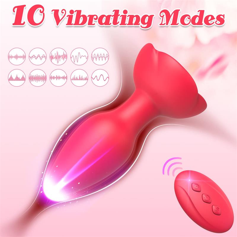 10 Vibrating Prostate Massager Anal Butt Plug