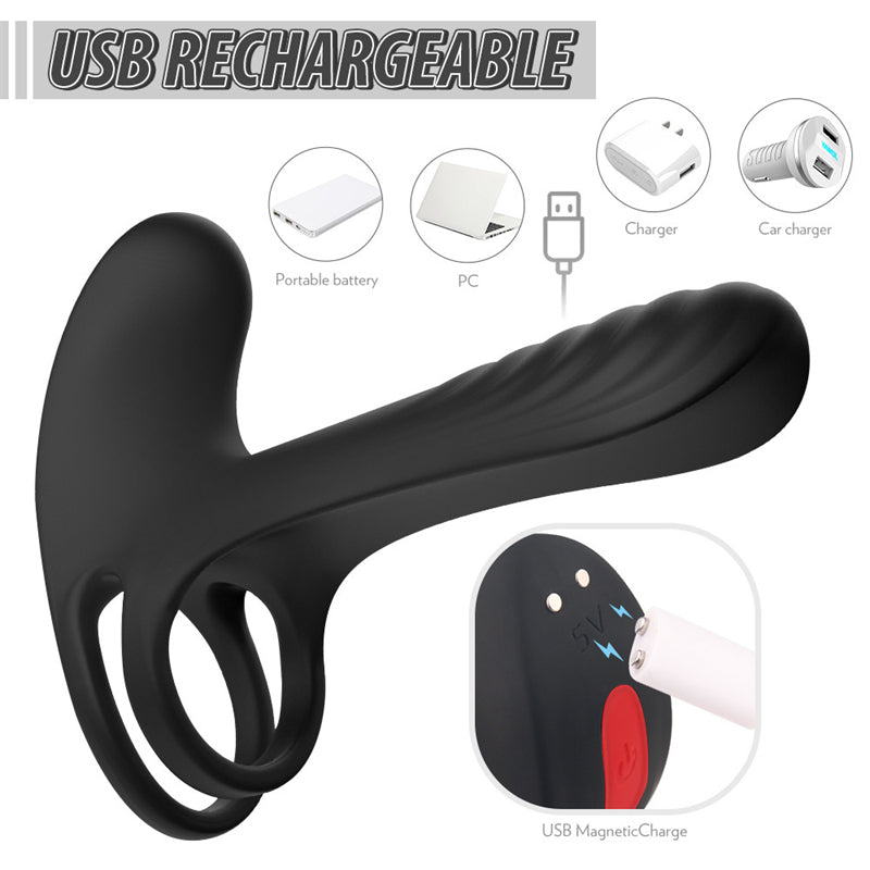 Remote Insertable Vibrating Cock Ring