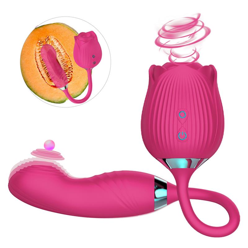 10 Sucking 10 Vibration Modes G Spot Rose Toy Clitoral Vibrator
