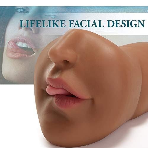 6.3" Tanned Mouth Blowjob Masturbator Stroker