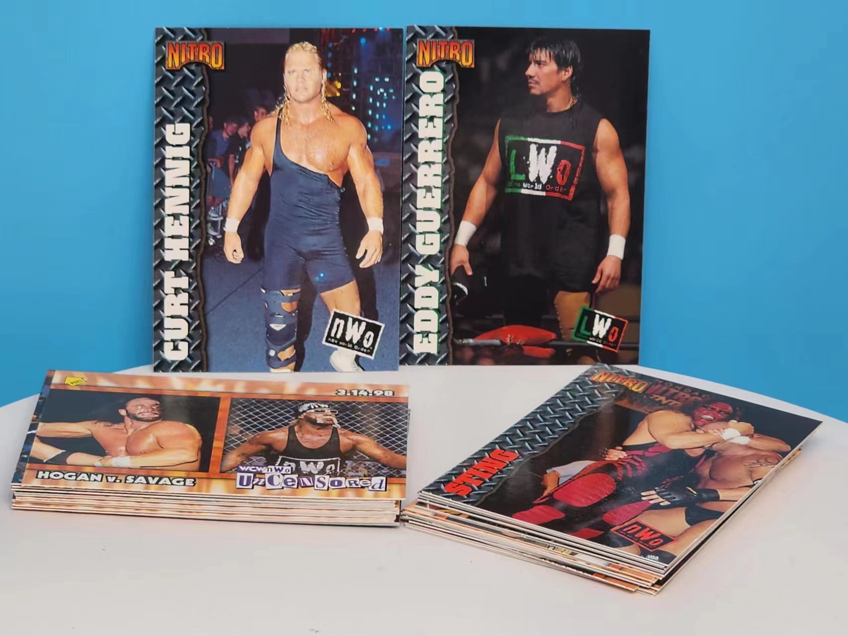 Random 10 WCW/nWo Nitro 1998 Trading Cards Set