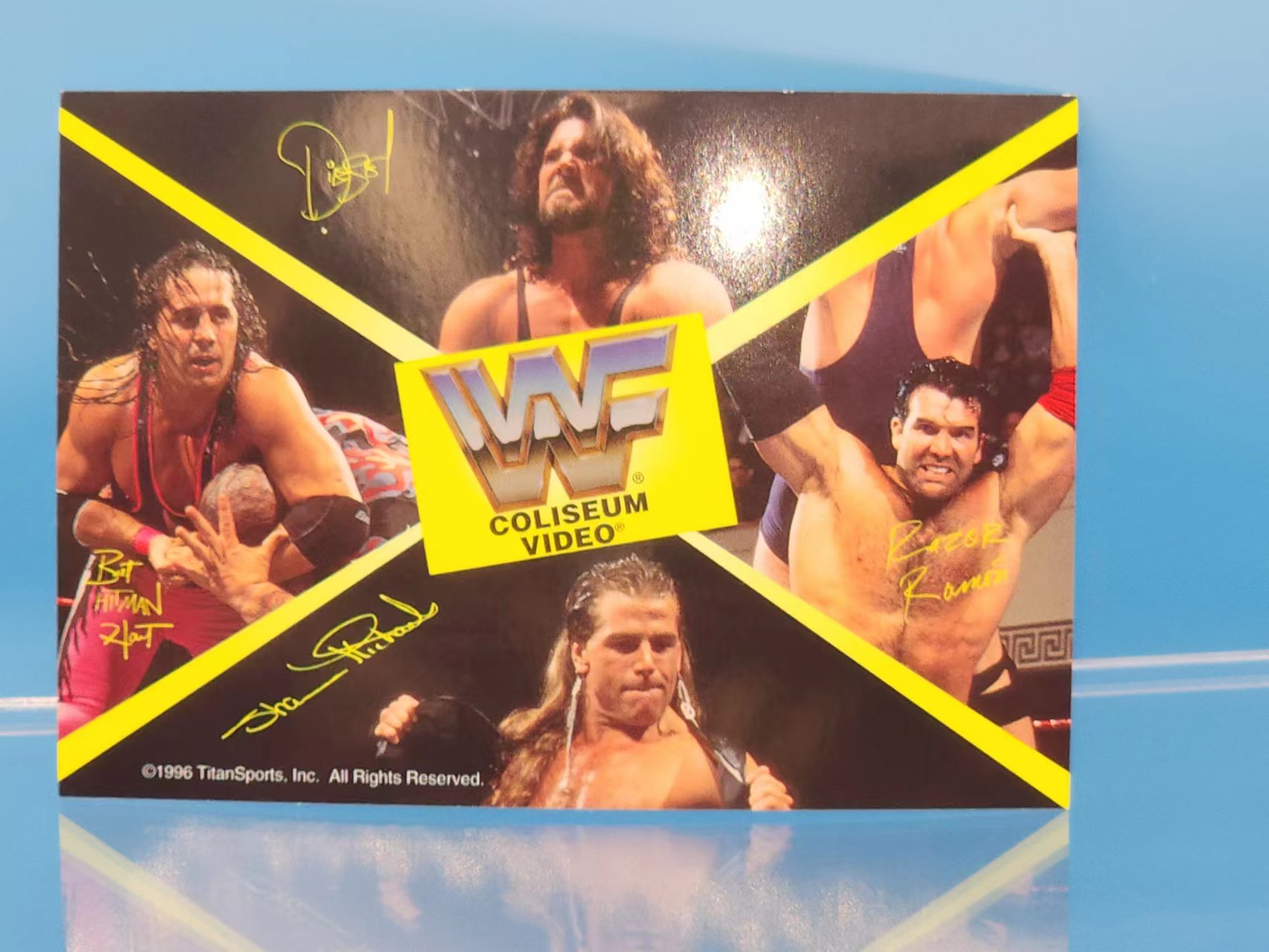 WWE Coliseum Home Video Diesel Bret Hart Shawn Michaels Razor Ramon Post Card