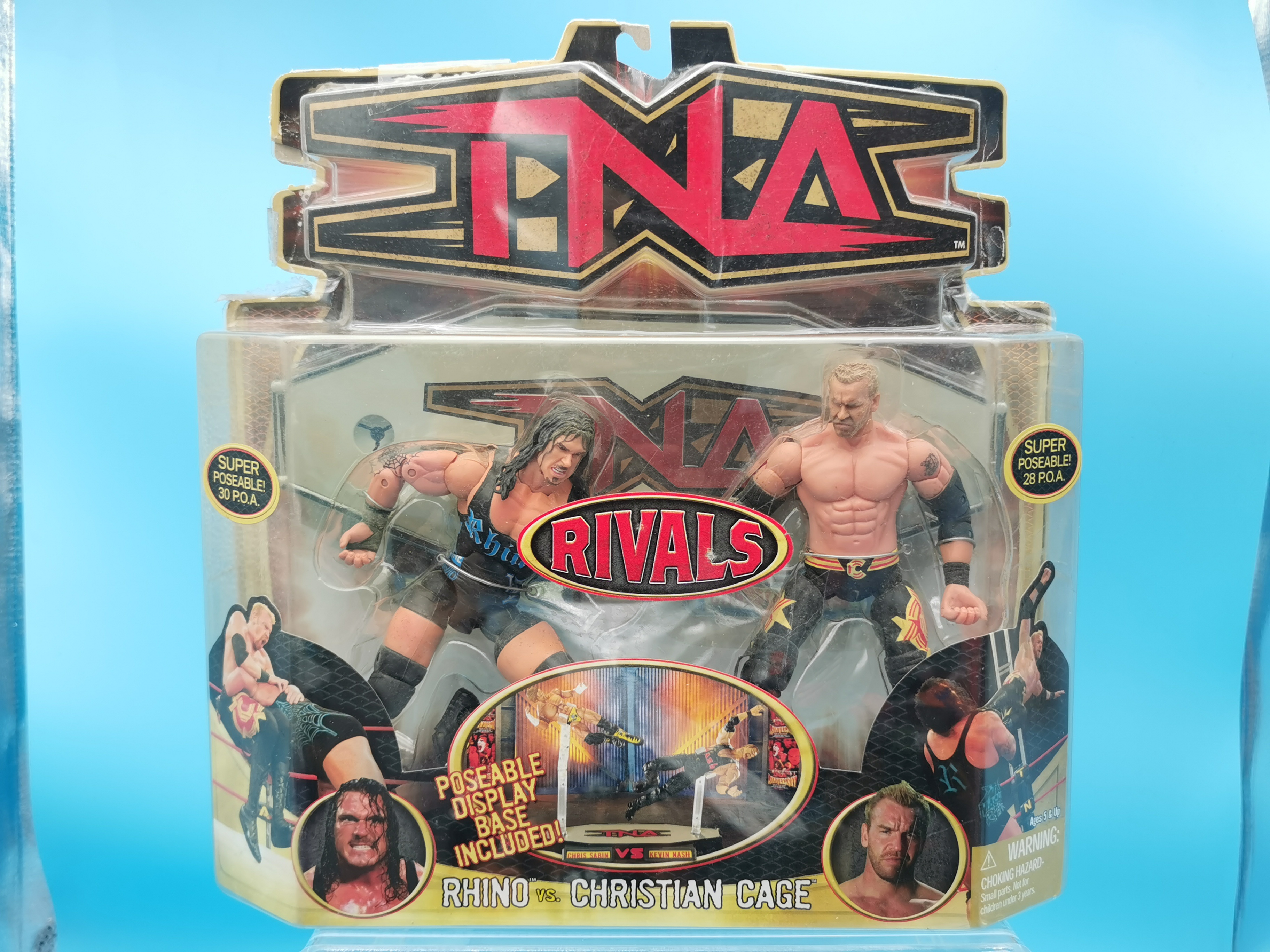 TNA Toybiz Rivals 2 Packs Christian Rhino