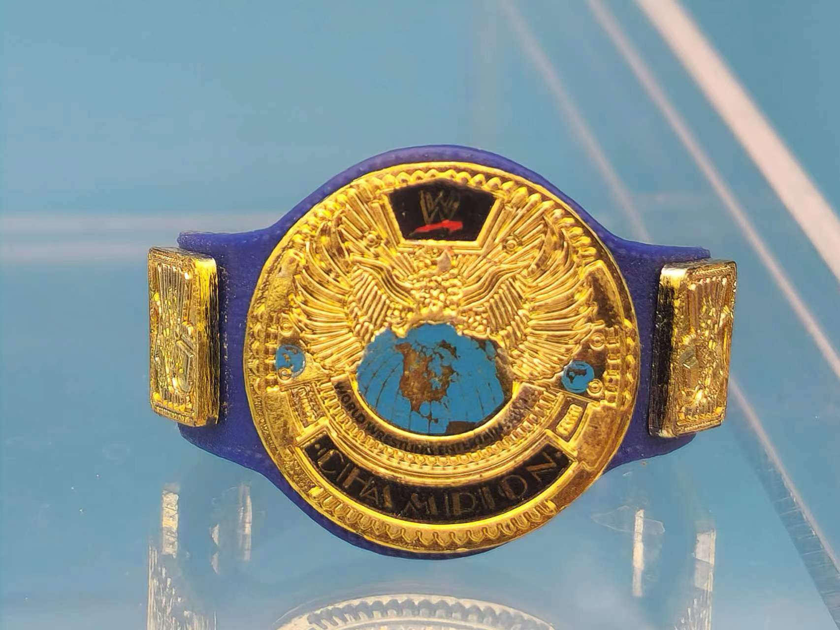 WWE Mattel Accessories Attitude Era Champion Figure Belt (Purple Edition)