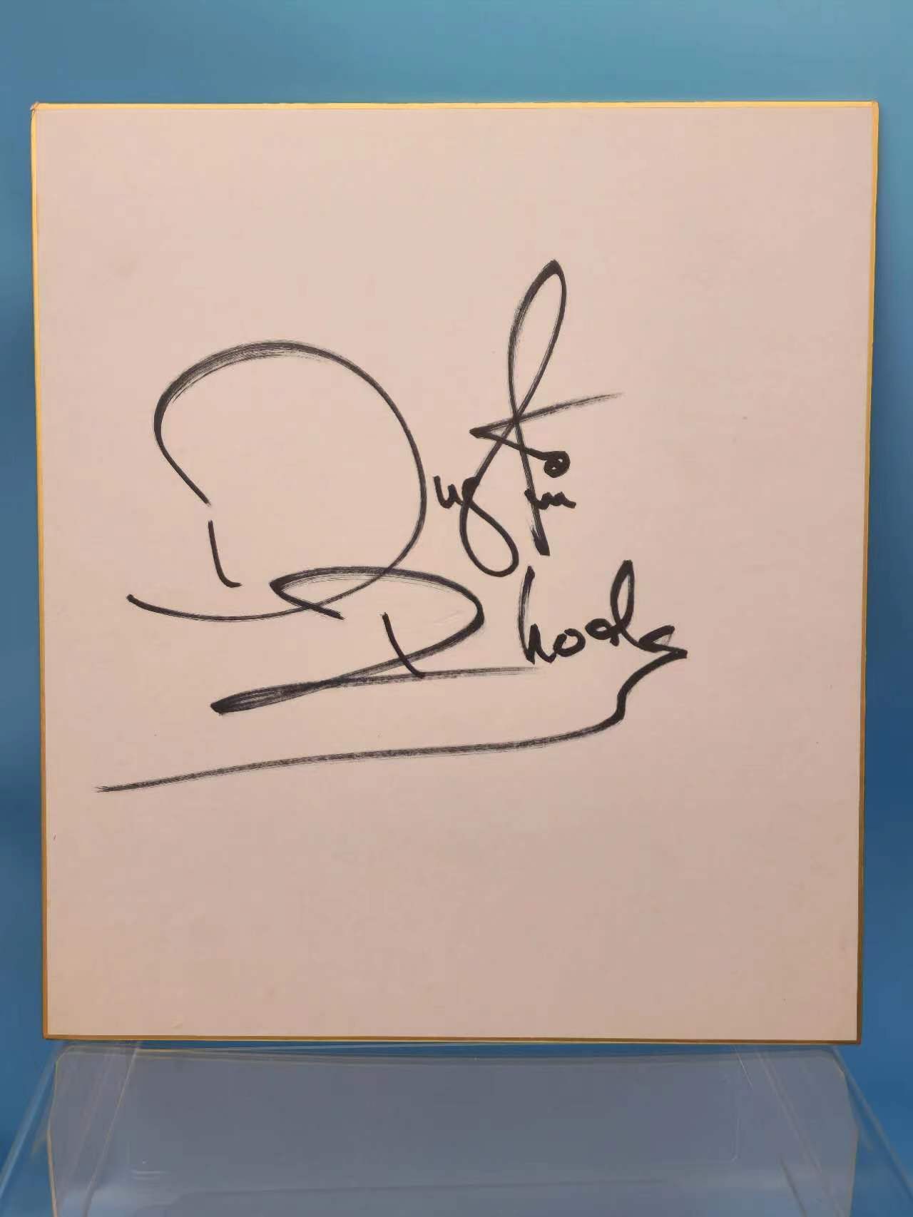 Shikishi Autograph Dustin Rhodes