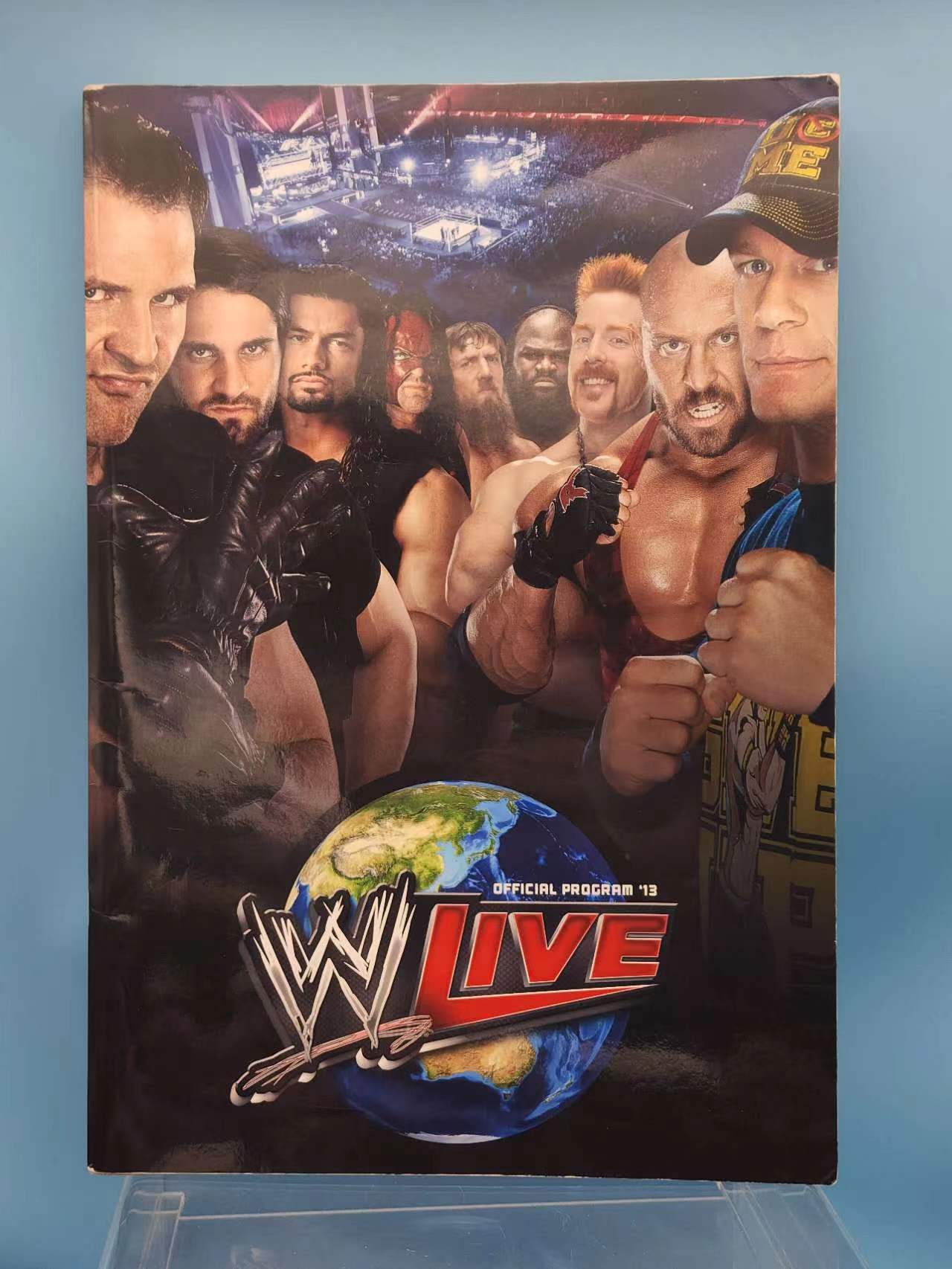 WWE Live Official Program 2013 with 4 autographs