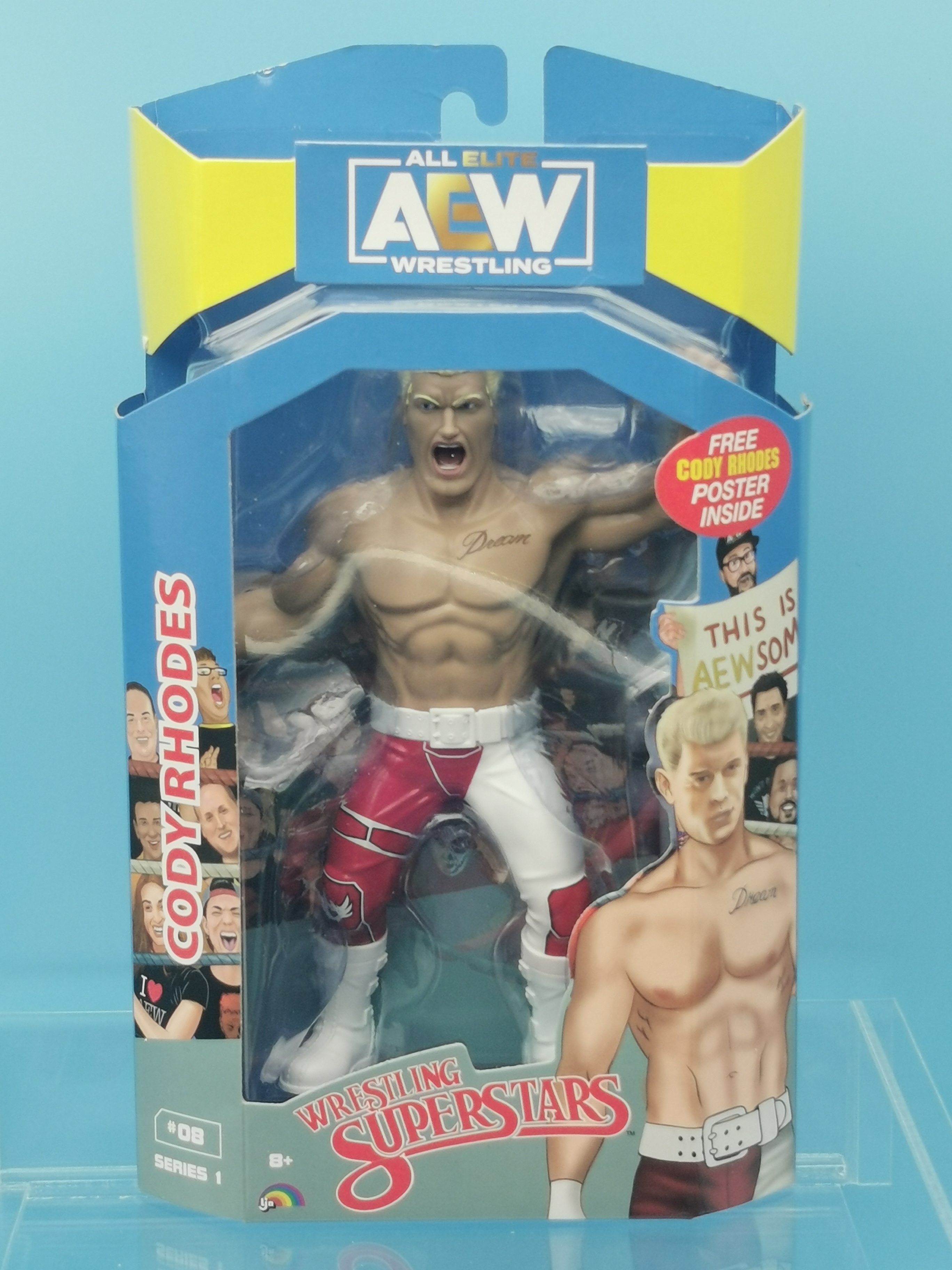 Jazwares AEW Unmatched Series 1 LJN Style Cody Rhodes Variant
