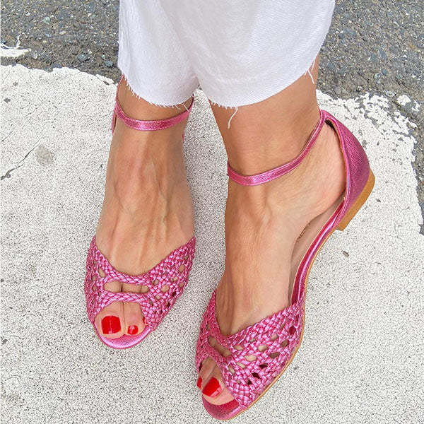 Cosylands Casual Solid Color AnkleStrap Flat Sandals Cosylands