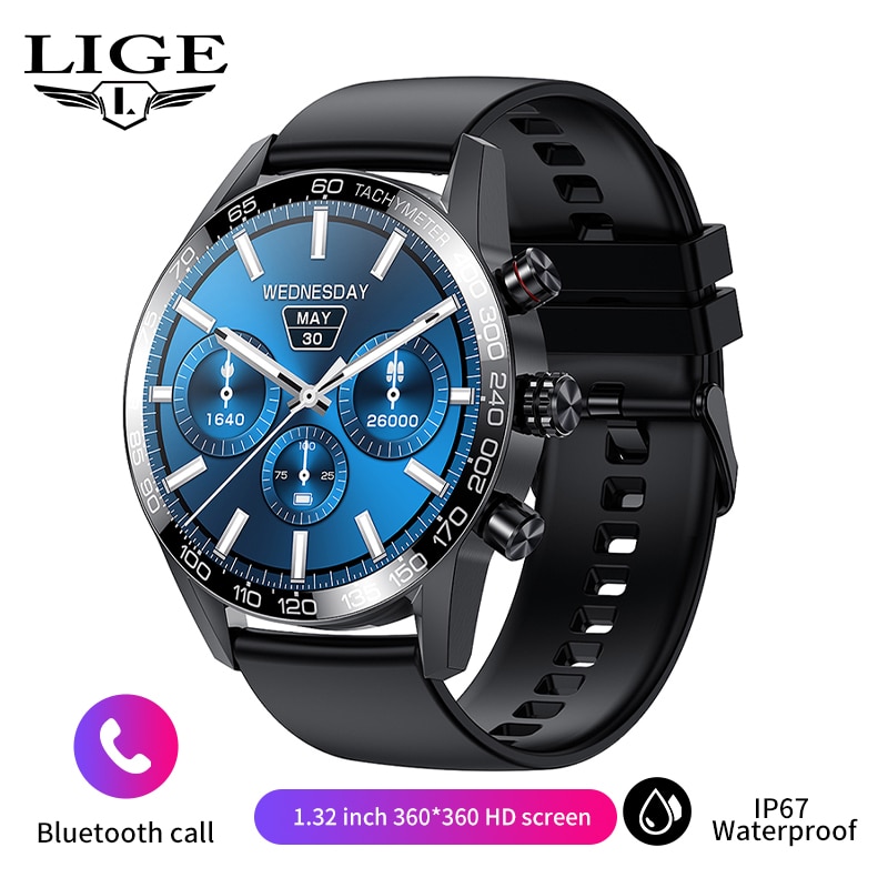 2022 New Lige 360 AMOLED HD Screen Watch Smart Watch Bluetooth Calling Smartwatch -A1Smartshop