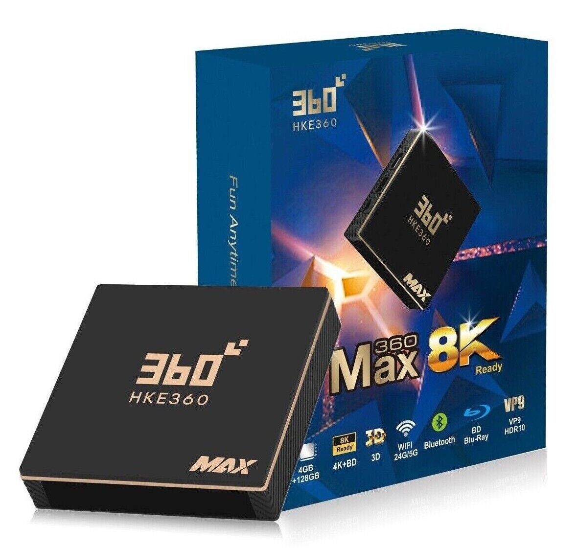 2022 NEW HKE360 Gen5 MAX 8K 4+128GB 五代TV box IPTV 全球最穩定 中港台日韓 電視盒