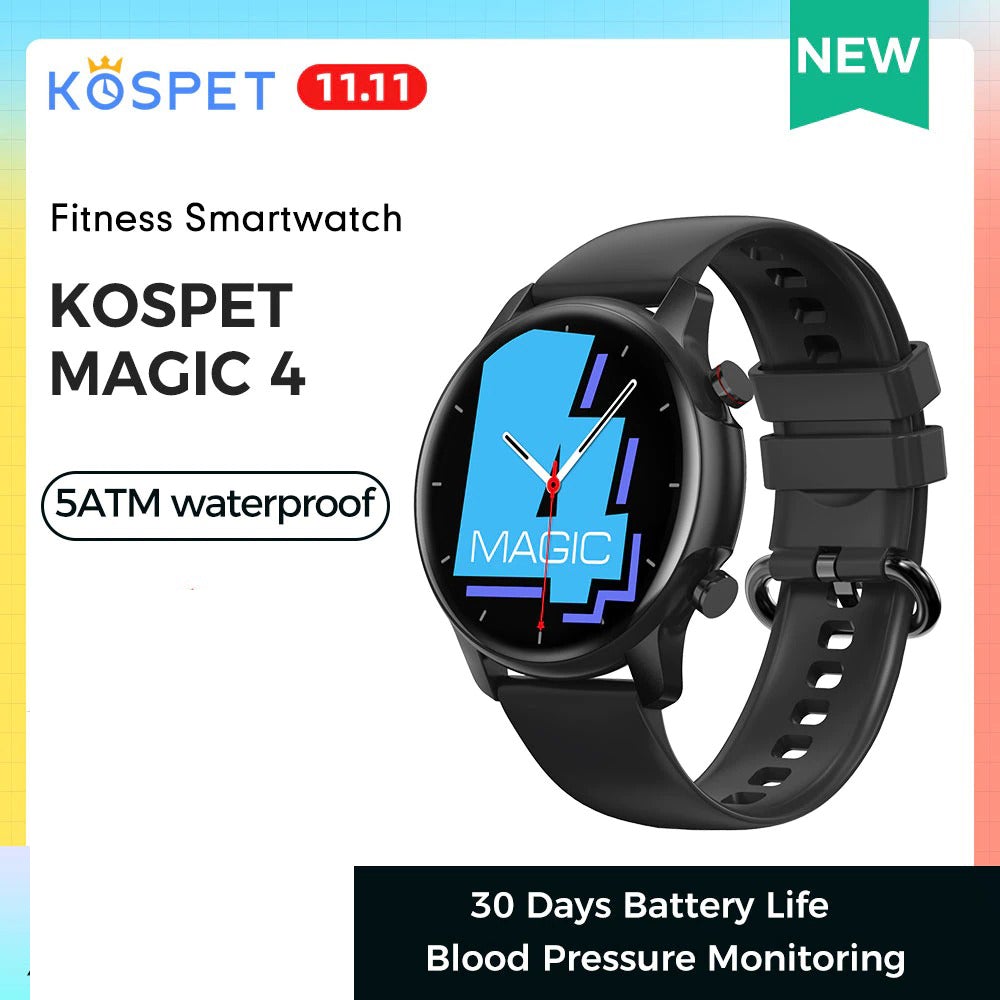 KOSPET Magic 4 Smartwatch 1.32 IP68 Waterproof Built in Men Smart Sleep Monitoring