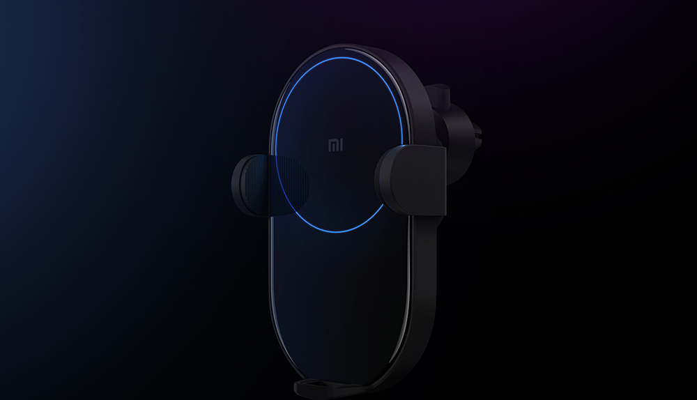 Xiaomi Mijia Wireless Car Charger Fast Charge 20W Max Electric Auto Pinch 2.5D Glass Ring Lit For Mi 9 10W 5
